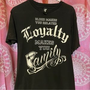Black graphic tee